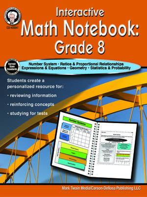 cover image of Interactive Math Notebook Resource Book, Grade 8